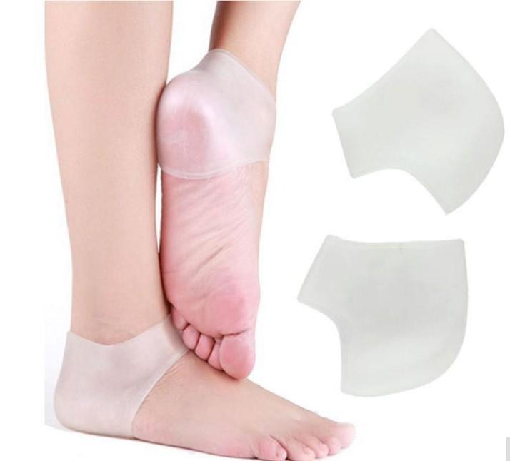 1 Đôi Vớ Silicon Bảo Vệ Chống Nứt Gót Chân (Màu Da)