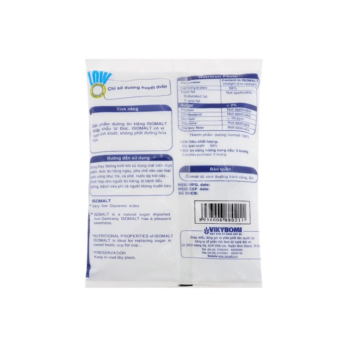 Đường ăn kiêng isomalt gói 300g - Vikybomi