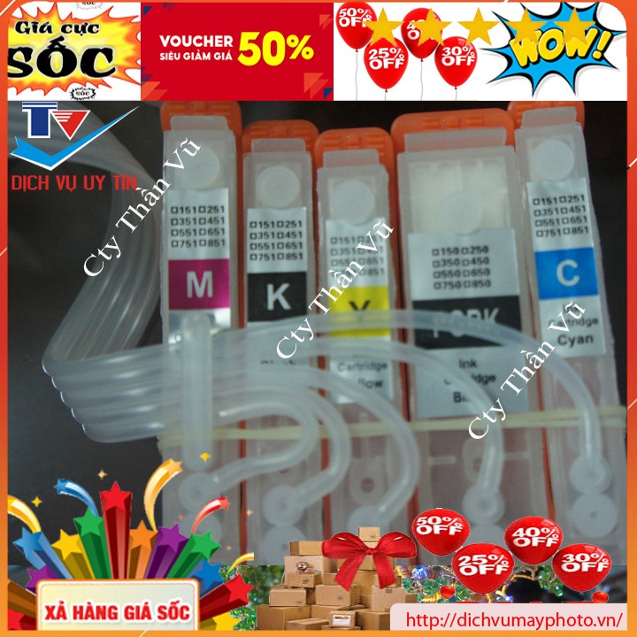 Dẫn mực ngoài liên tục Canon IX 6860 IX 6770 IX 6560 dẫn không mực chất lượng INECO