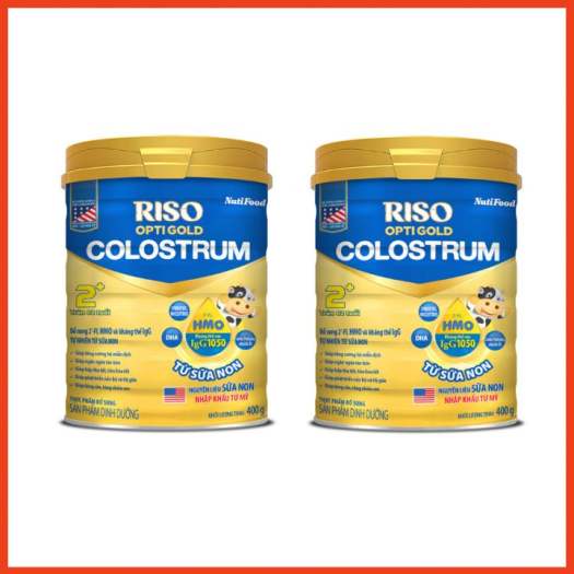 [Hoàn tiền 12%] Sữa Non Riso Opti Gold Colostrum 2+ Lon 800g