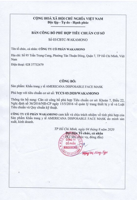 KHẨU TRANG WAKAMONO TRẺ EM (4 LỚP, HỘP 10 CÁI) - KHO HCM