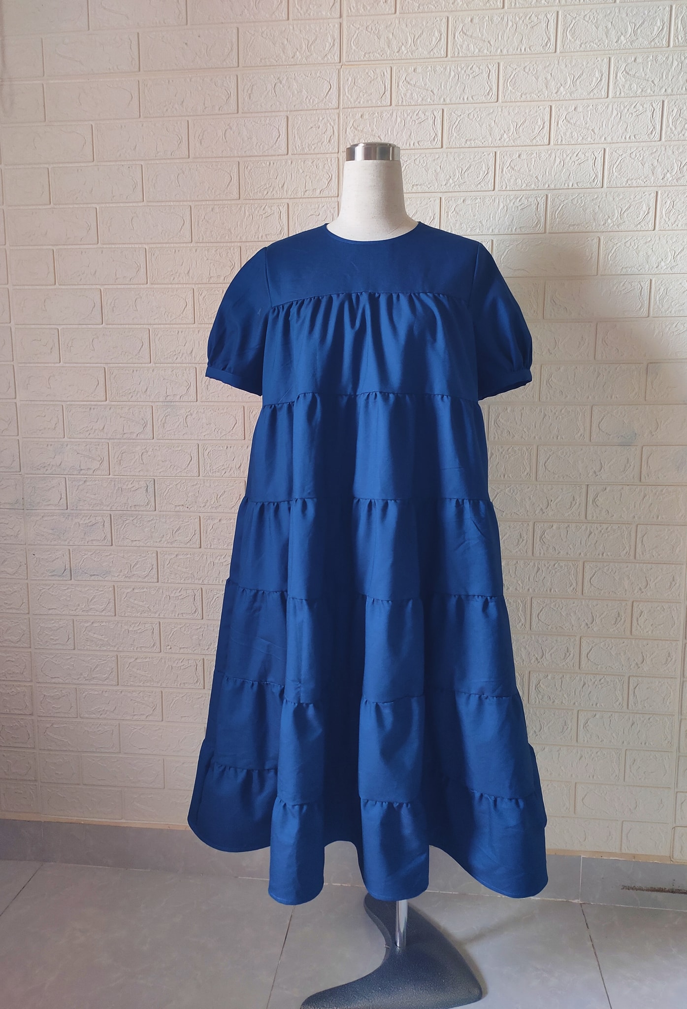 Rập Giấy 30081 - Đầm Babydoll maxi