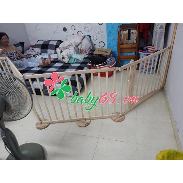 Rào chắn bé bằng gỗ