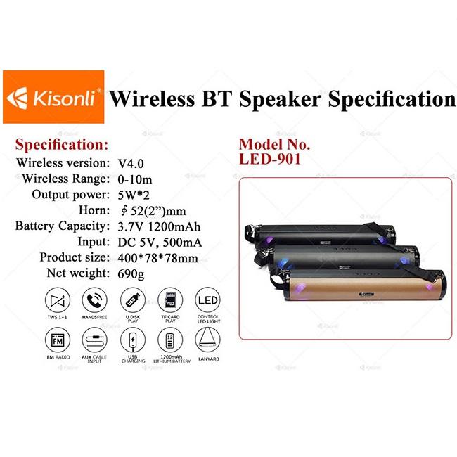LOA KISONLI BLUETOOTH  LED 901