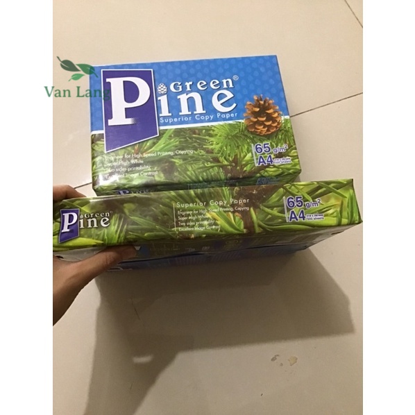 Giấy a4 pine green 500 tờ