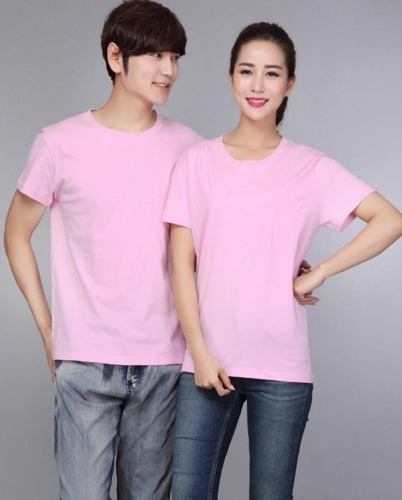 ÁO THUN TRƠN CỔ TRÒN  MÀU HỒNG TAY NGẮN NAM NỮ  22