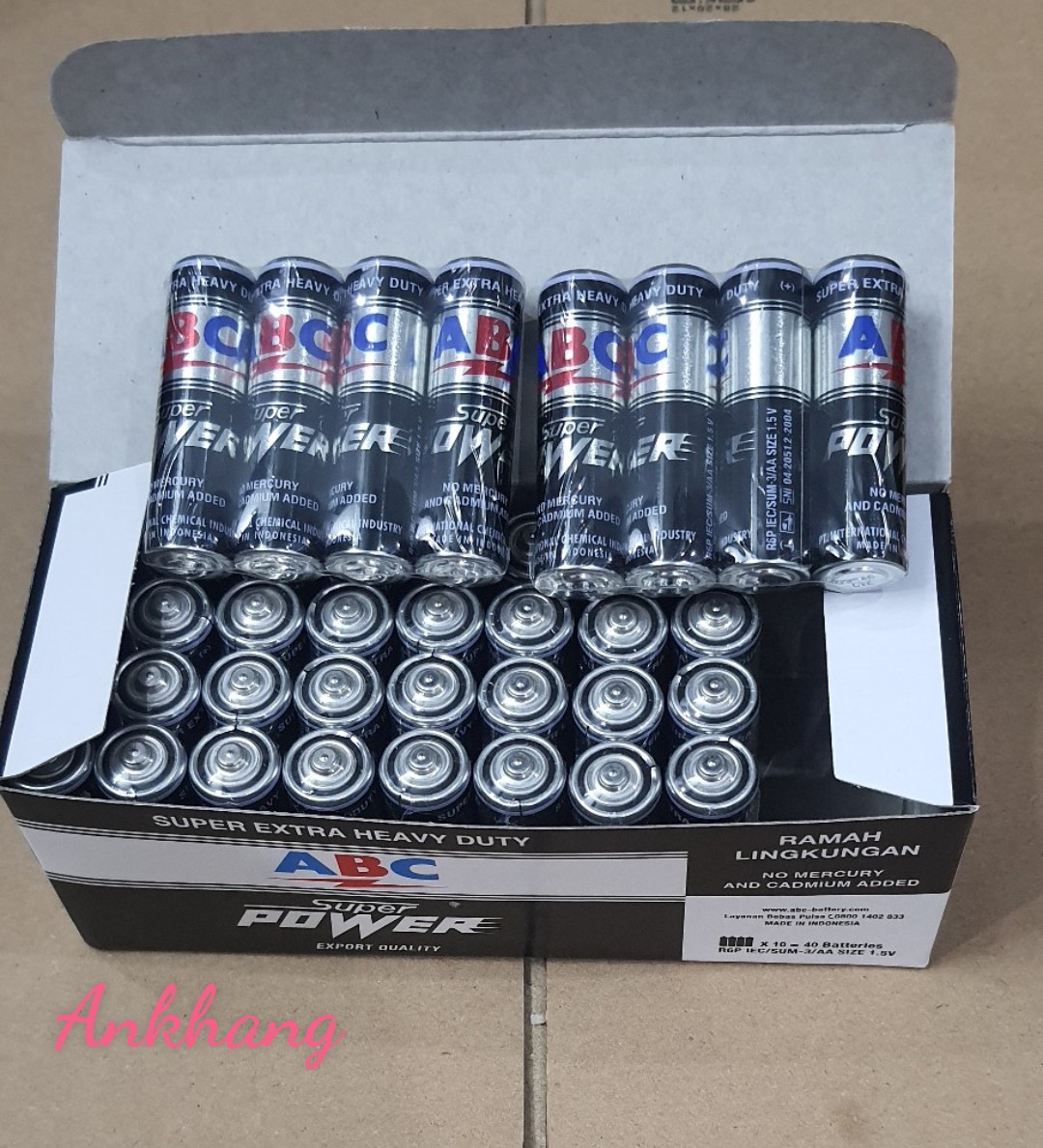 Combo 2 vỉ pin tiểu AA  1.5V ABC Super Power dùng cho remote, đồng hồ... Made In Indonesia