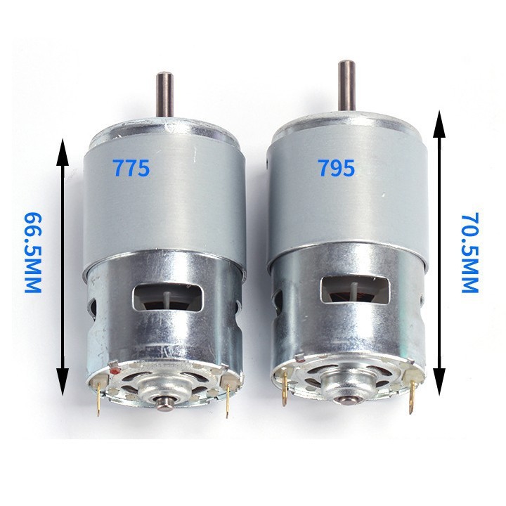 [HCM]Motor 795 2 bạc đạn 300W 12V - 24V