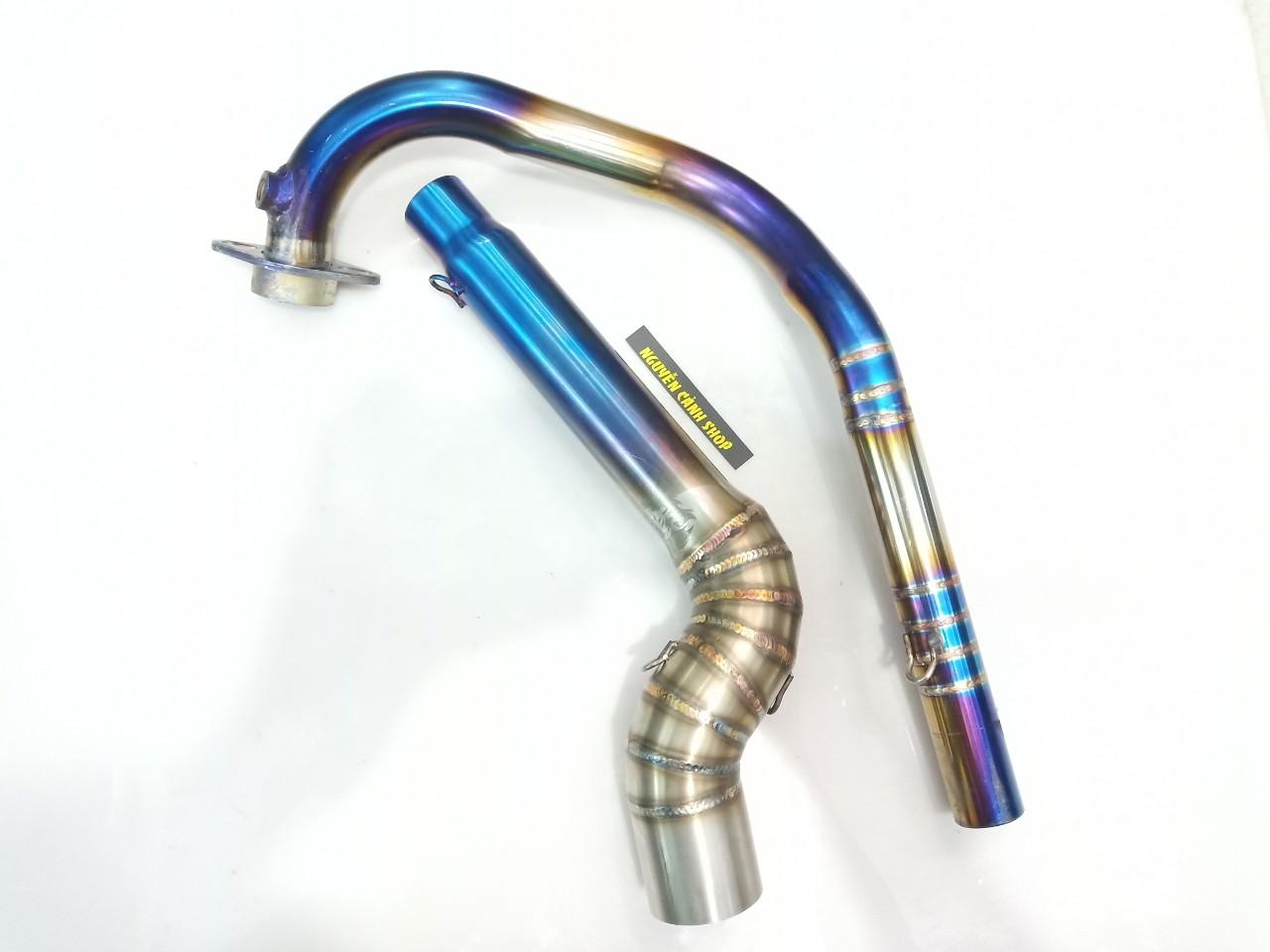 cổ pô raider fi exciter winner sonic 150 2 khúc titan gắn lon 32-51mm