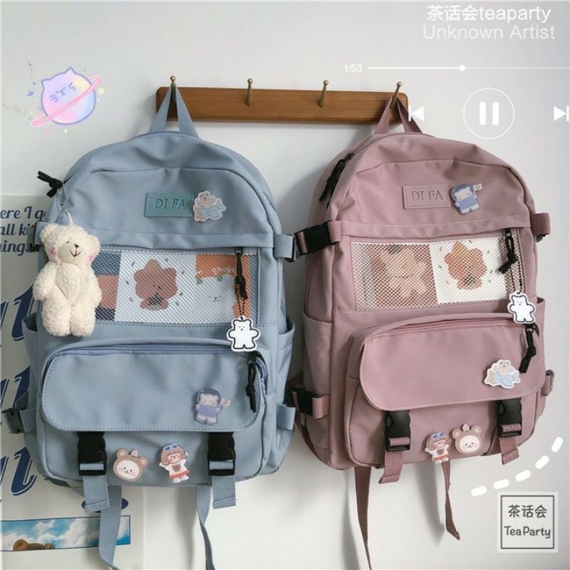 Balo ulzzang thời trang chống nước DIFABAG