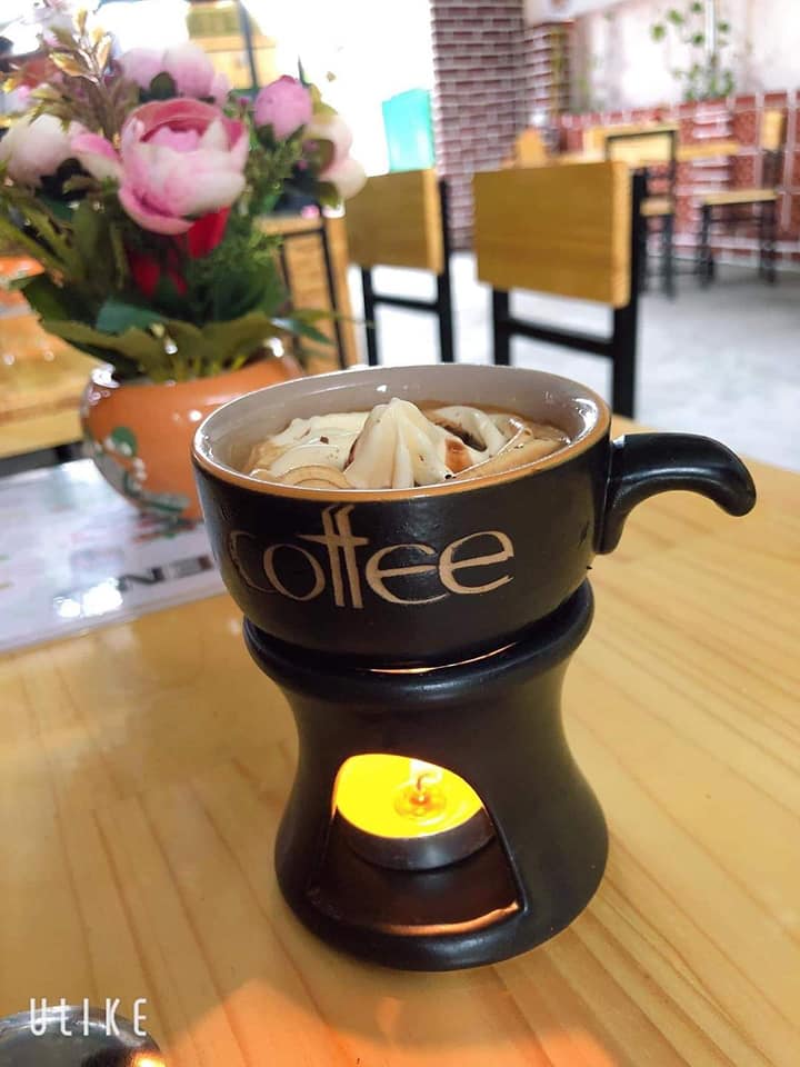Bộ cốc + bếp hâm nóng cafe 5 bộ