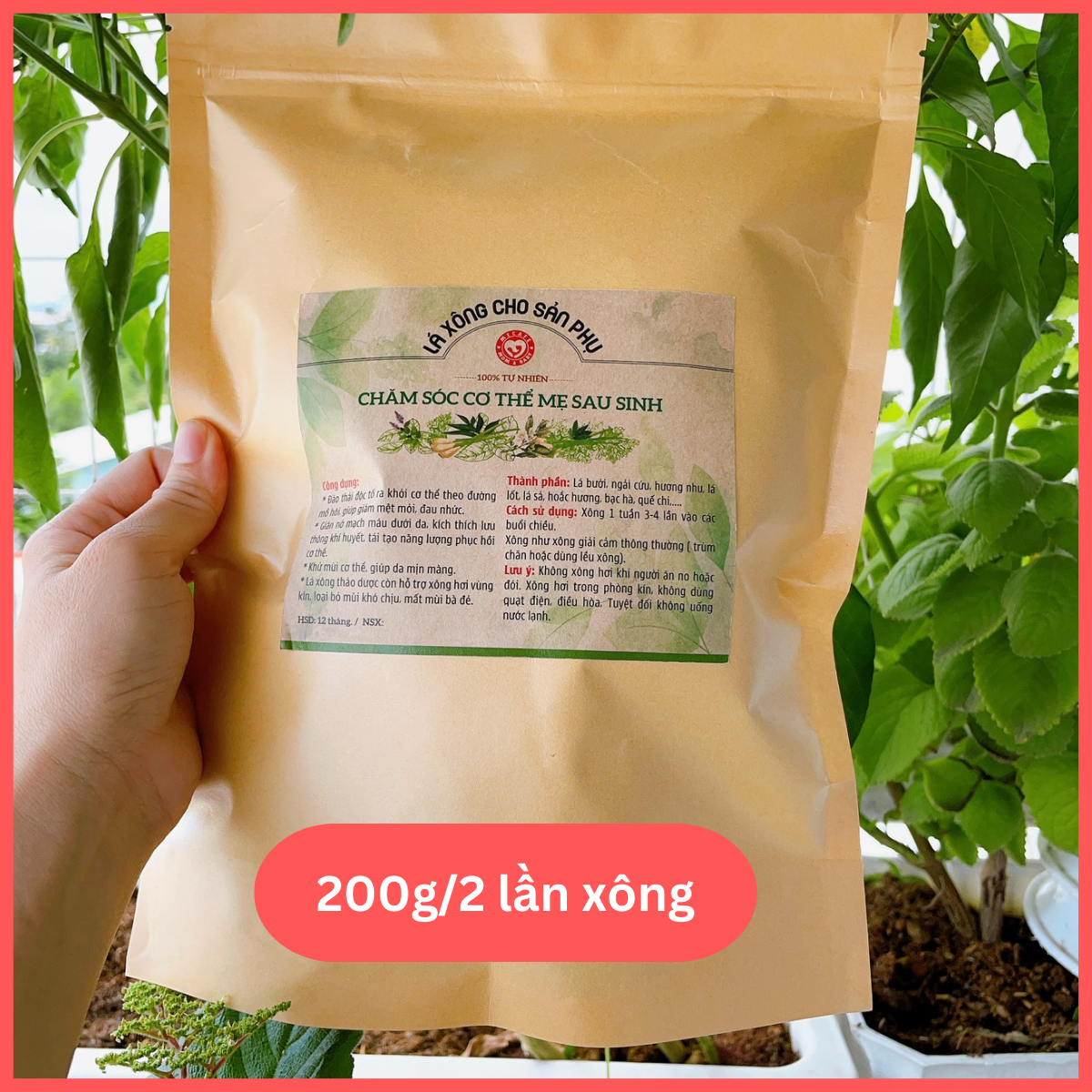 [HCM]Lá xông sản phụ sau sinh handmade