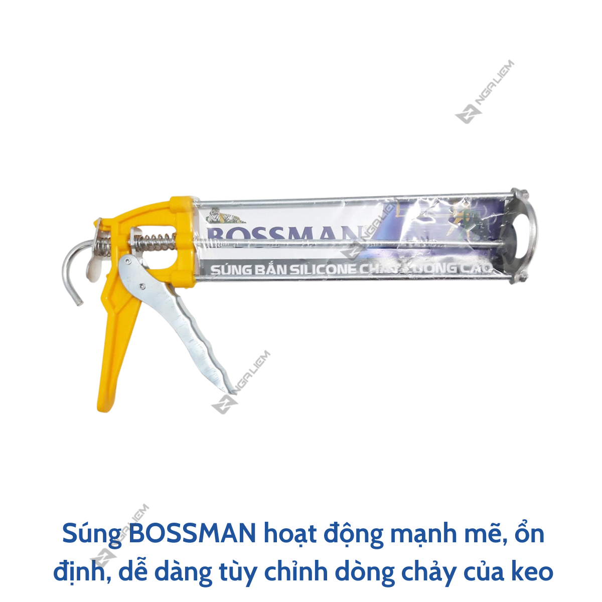 Súng bắn silicone BOSSMAN vàng cao cấp [Hàng chính hãng]