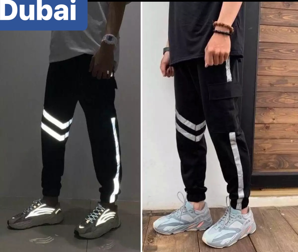 QUẦN JOGGER THỂ THAO NAM NỮ PHẢN QUANG TÚI HỘP CHÉO,  CHỤP HÌNH ĐÈN FLASH CHẤT NỈ DÀY DA CÁ  - DUBAI FASHION