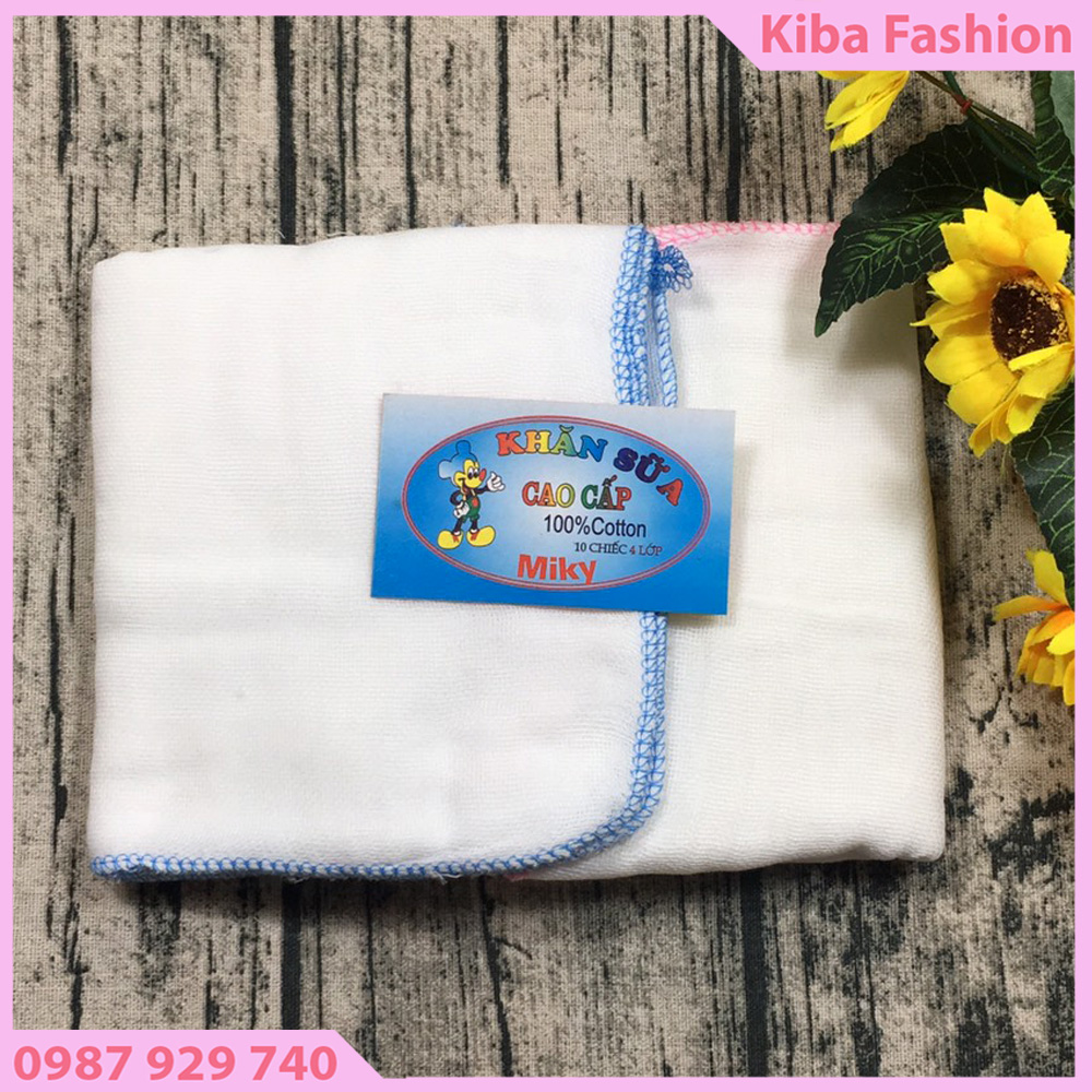 Khăn sữa siêu mềm 4 lớp ( sét 10 chiếc)-KS4L0170-Đồ dùng sơ sinh đồ cho bé sơ sinh