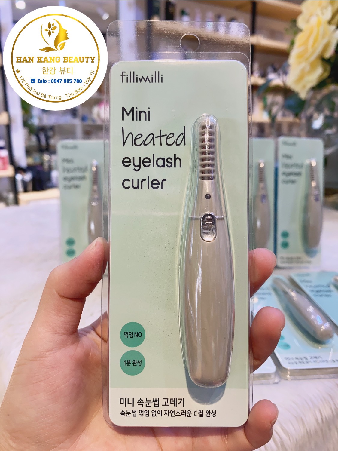 Máy uốn mi Fillimilli mini heated eyelash curler ( Oliveyoung )