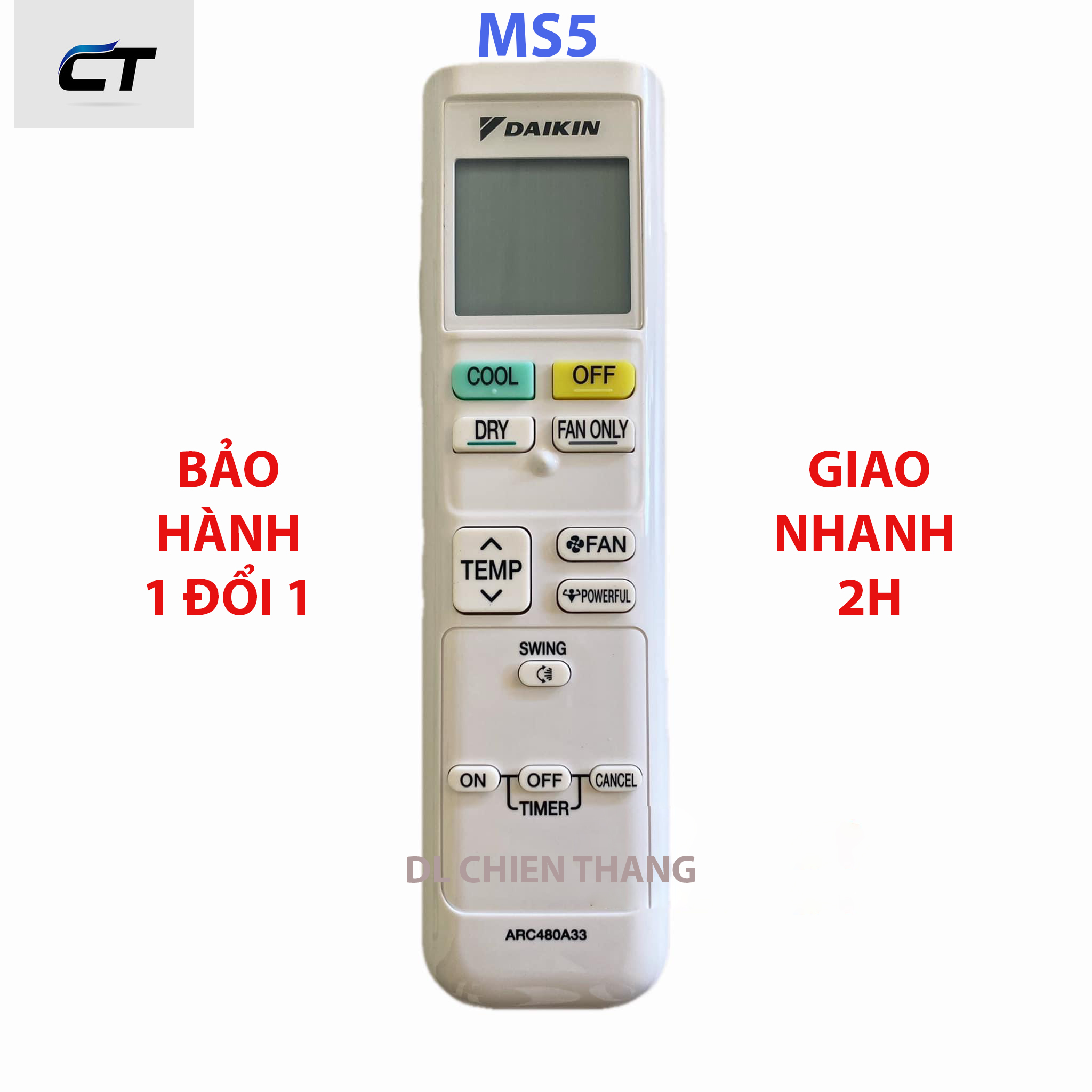 Remote máy lạnh dùng cho máy daikin