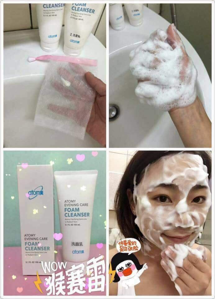 [HCM]Sữa rửa mặt làm sáng da Atomy Foam Cleanser