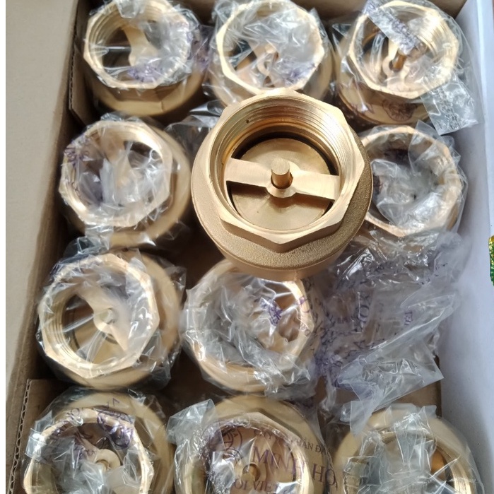 Van 1 chiều lò xo phi 21, 27, 34 (đồng thau)