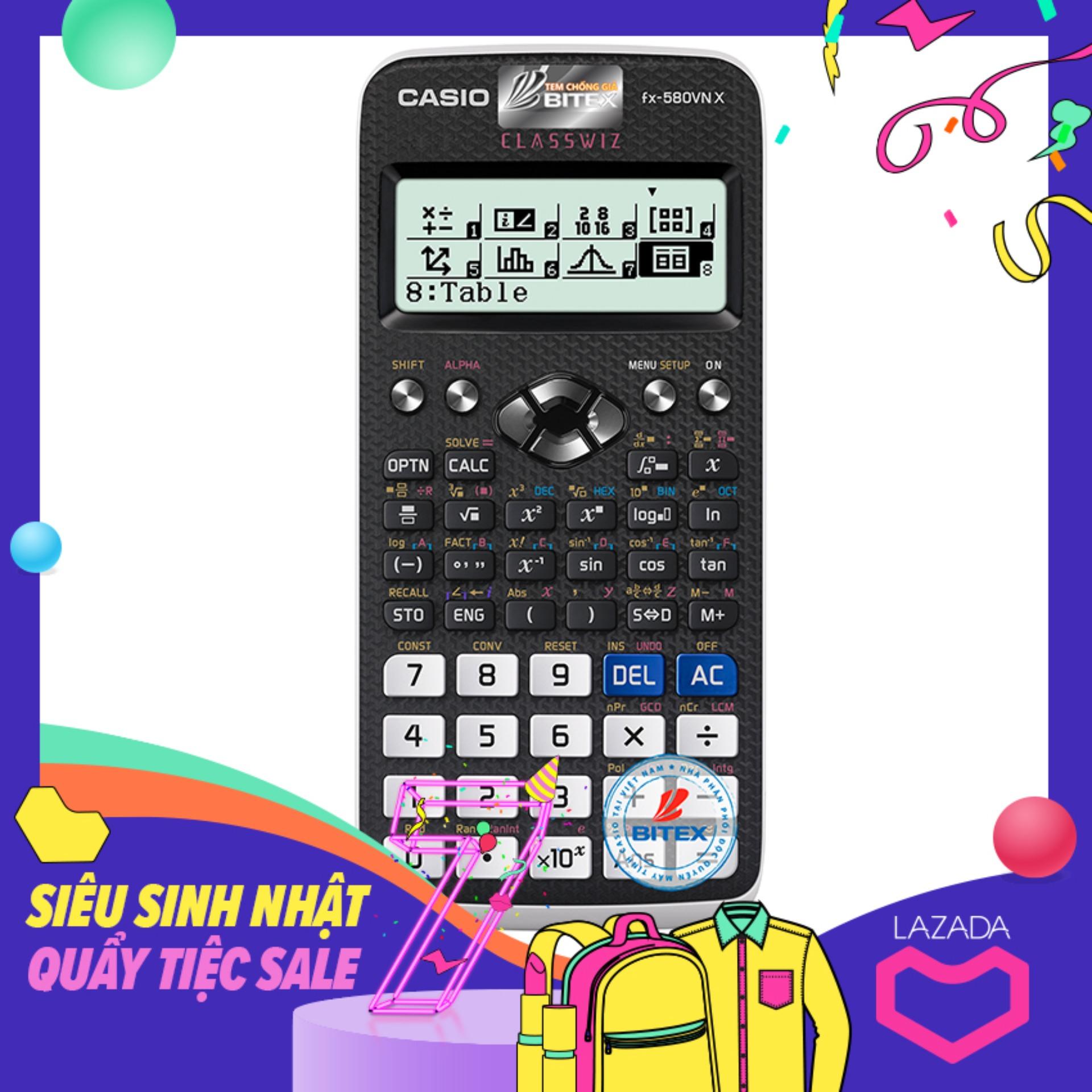 Mua Máy Tính Casio FX 580 VN X - Bảo hành 2 năm(Tem Bitex)
