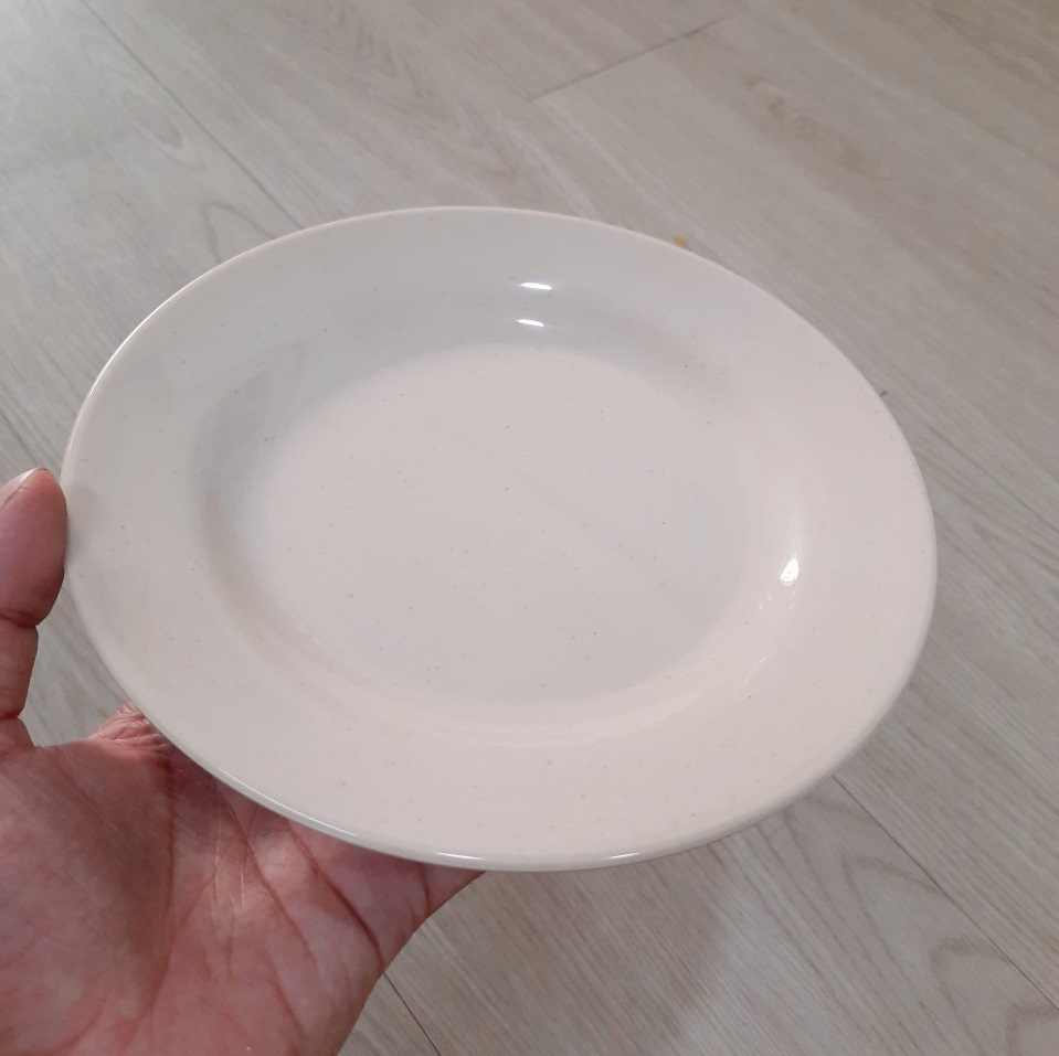 Dĩa Nhựa Cạn Màu Nâu Nhiều Size