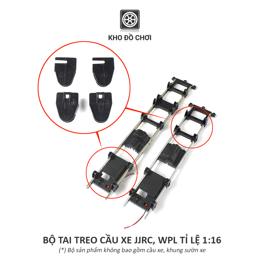Bộ tai treo nhíp vào khung sườn xe JJRC tỉ lệ 1:16