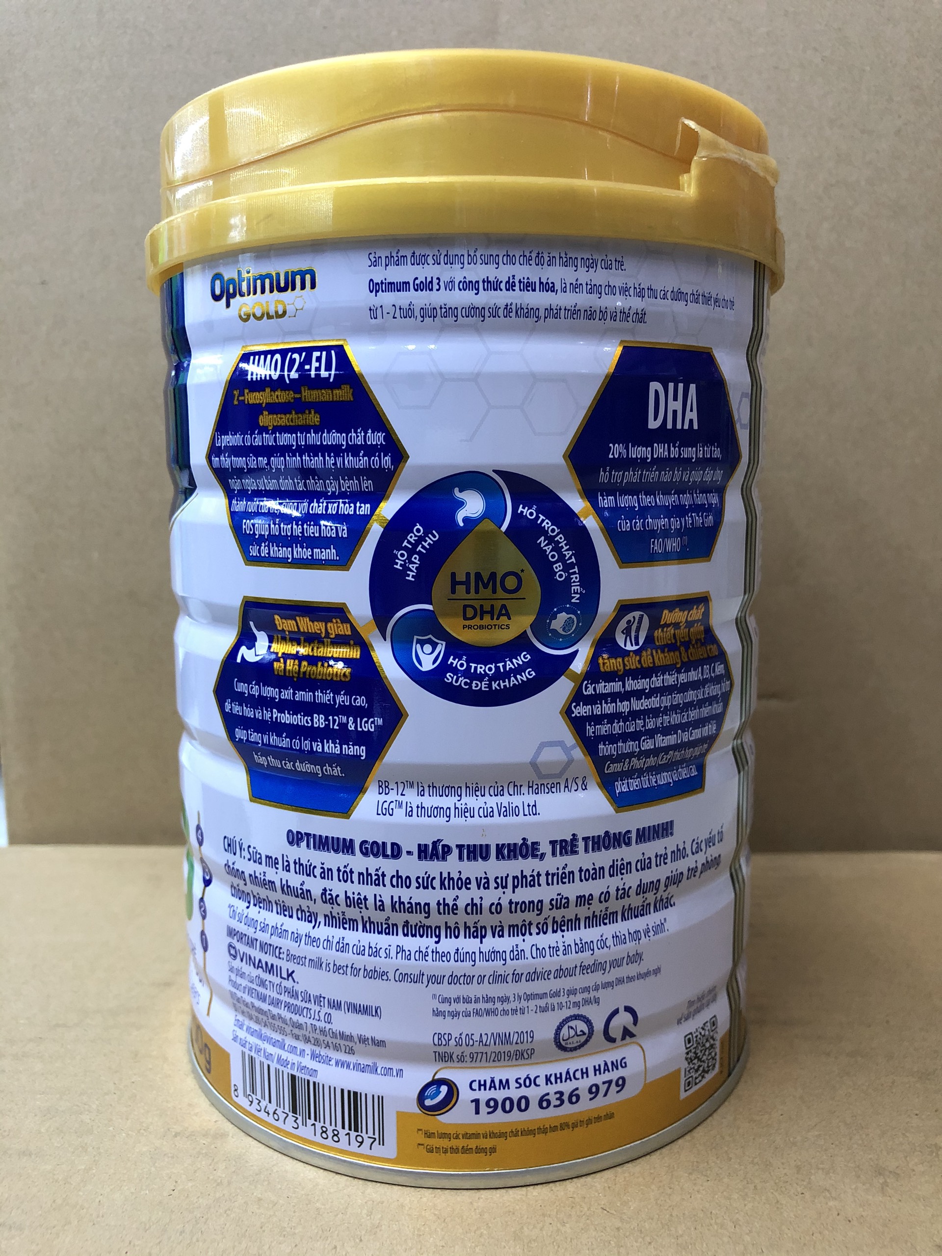 [HCM]SỮA VINAILK OPTIMUM GOLD 3 900G ( Dành cho trẻ từ 1- 2 tuổi)