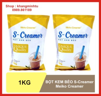 Combo 2 bịch Bột kem sữa béo pha trà sữa S- Creamer nhãn vàng (bịch 1kg)