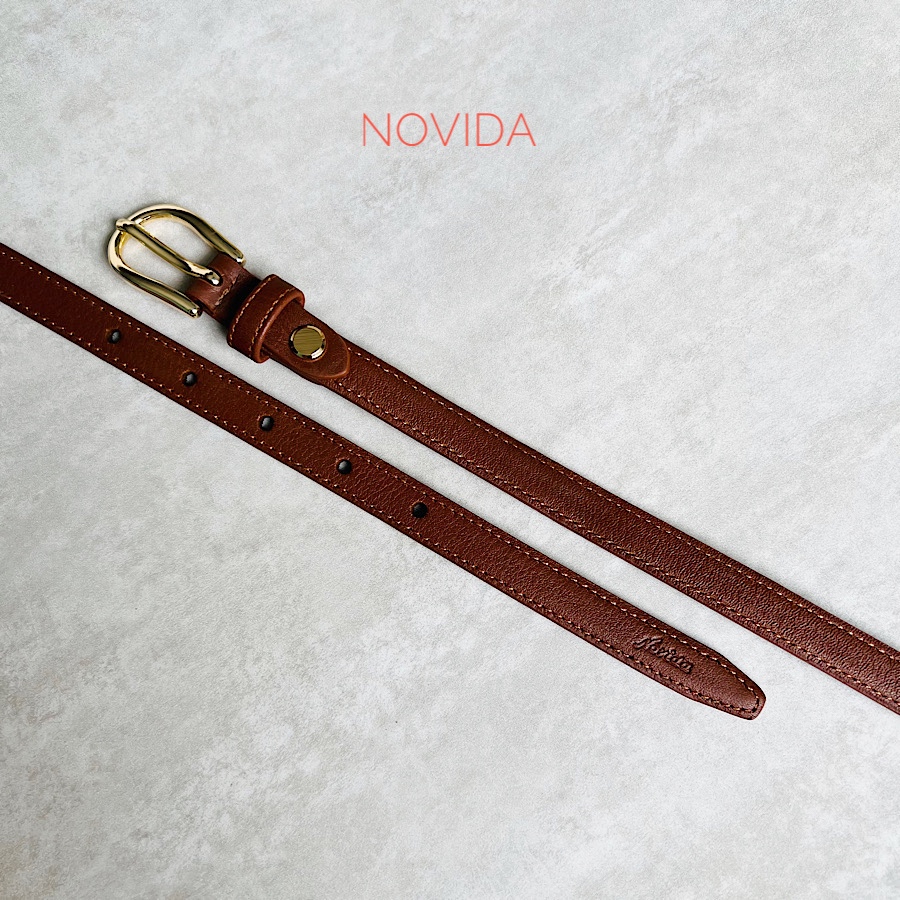 Thắt Lưng Nữ Da Bò 100%, Dây Nịt Da Thật Cao Cấp Novida vv