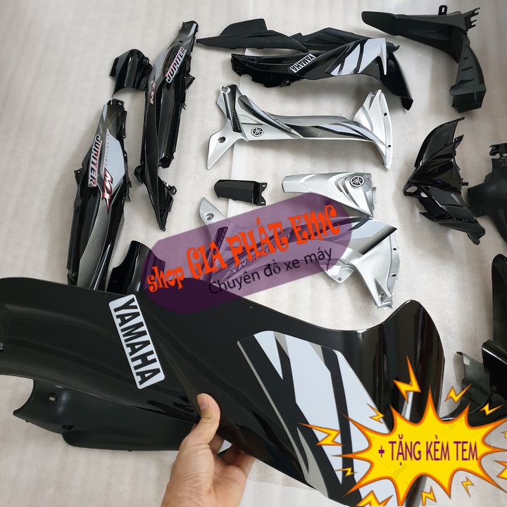 [ TẶNG TEM ] Dàn áo JUPITER MX - JUPITER GRAVITA màu ĐEN ,nhựa ABS nguyên sinh, siêu đồ phụ tùng xe máy