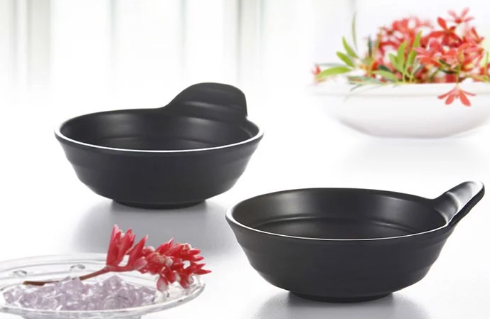 [HCM]Combo 2 BÁT SÚP NHỰA MELAMINE ĐEN NHÁM W 55