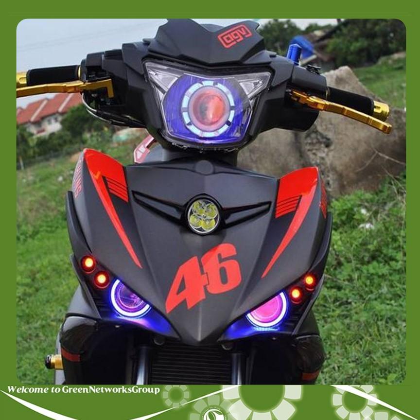 Bộ đèn mắt cú Exciter 150 (gồm 2 đèn Angle eyes và 4 Led Xi nhan)