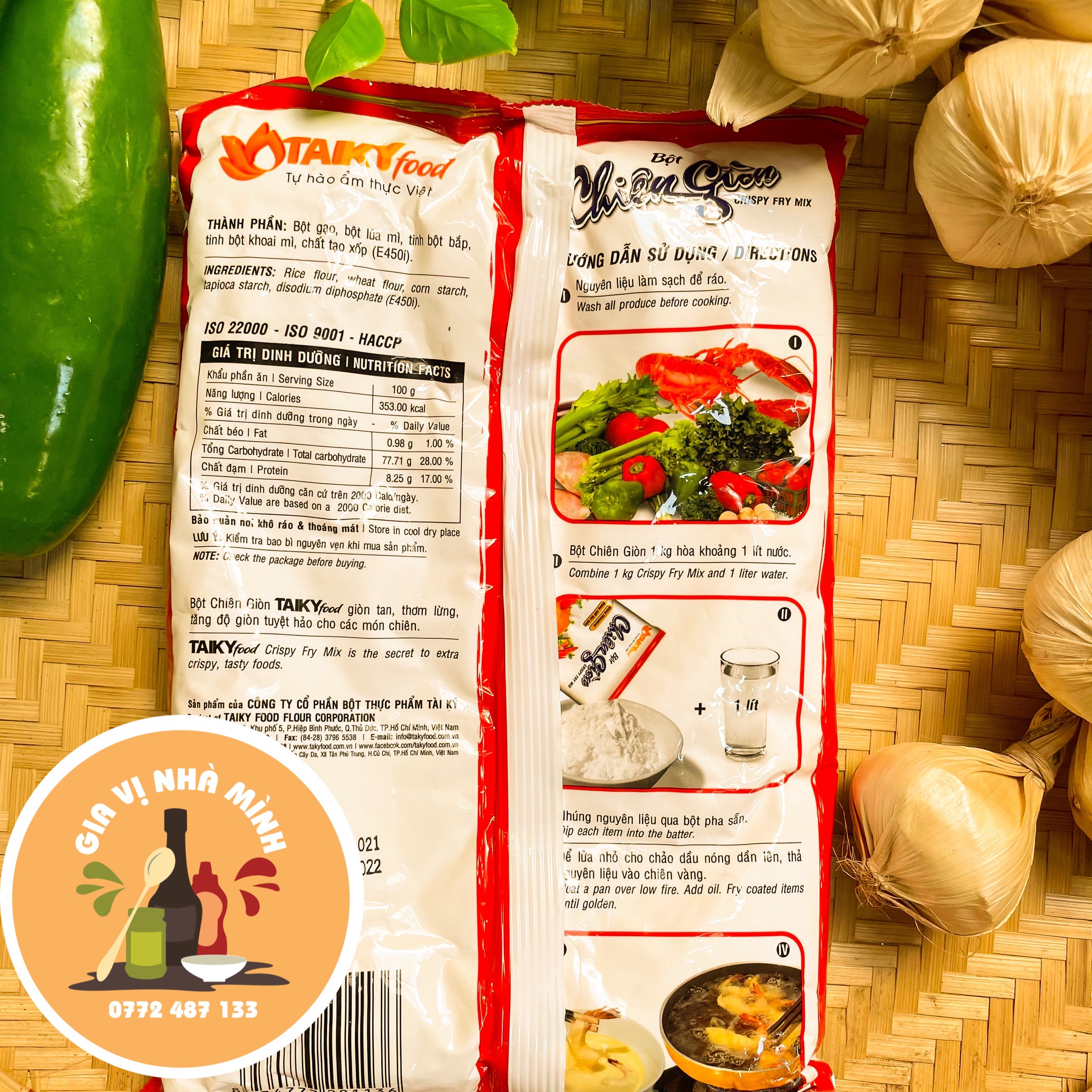 BỘT CHIÊN GIÒN TÀI KÝ ĐỎ 150GR-1KG