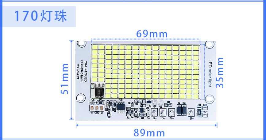 Mạch đèn led + remote sử dụng pin 3.7V