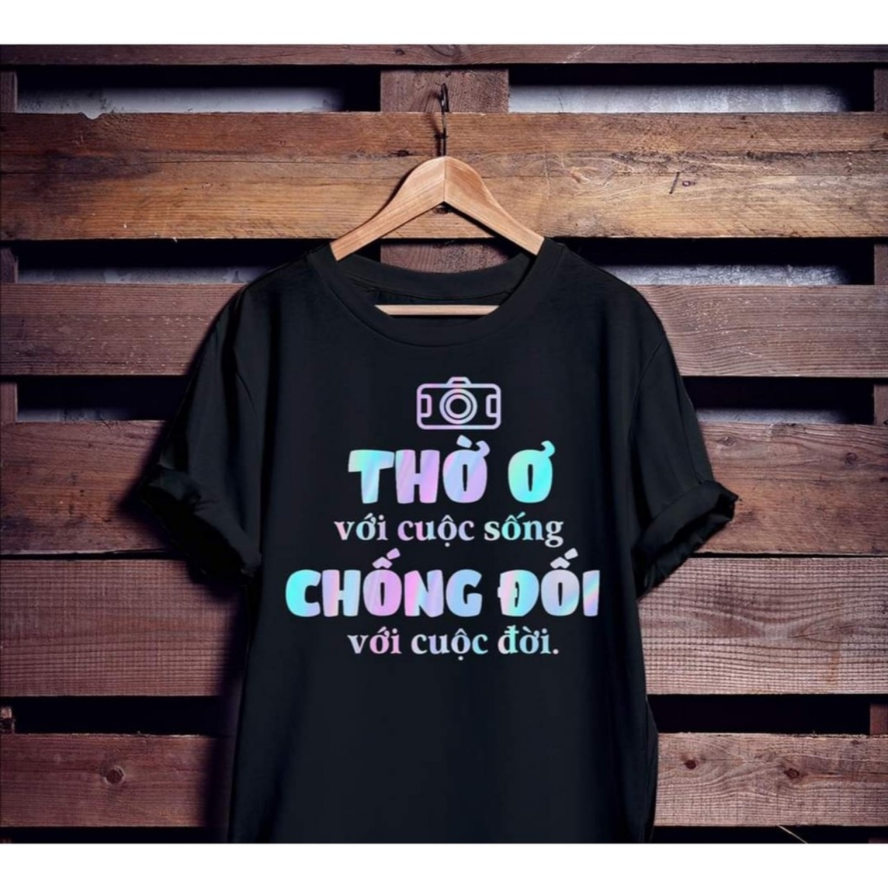 [HCM]Áo thun TAY NGẮN phản quang 7 màu thờ ơ với cuộc sống (CHỤP FLASH)(TAY LỠ IB)
