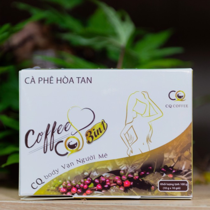 Cà phê giảm cân Coffee CQ 3in1và Detox X3 D7 Mẫu Mới