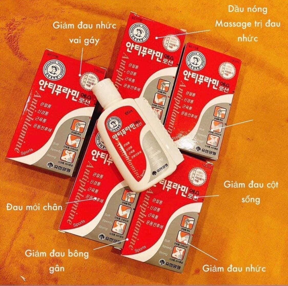 dầu nóng xoa bóp Antiphlamine Hàn Quốc 100ml