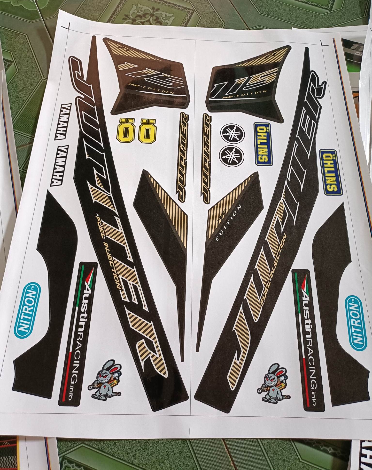 tem rời jupiter fi 2020  vàng đen