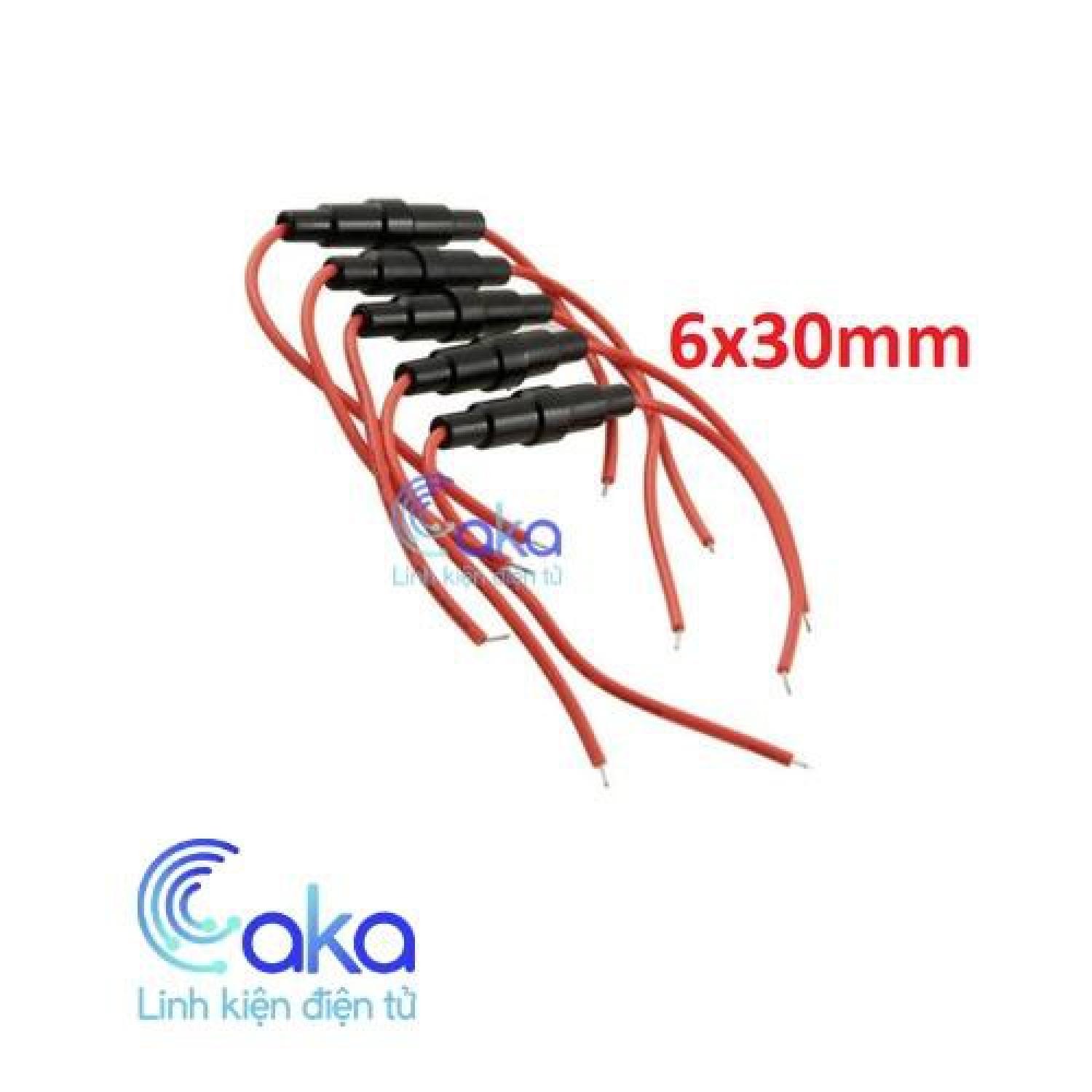 Dây cầu chì 5x20mm 6x30mm, Dây bảo vệ cầu chì kính, sứ