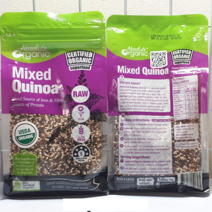 [HCM]Hạt Diêm Mạch Organic, mixed Quinoa - túi 400gram