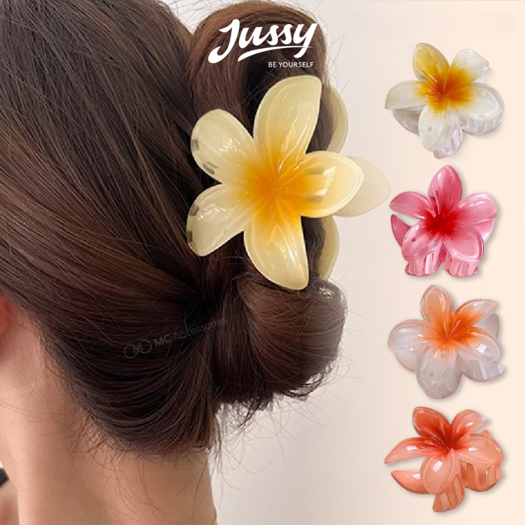 Cài Tóc Hoa Sứ Siêu Xinh Kiểu Kẹp Tóc Dễ Thương Đi Biển