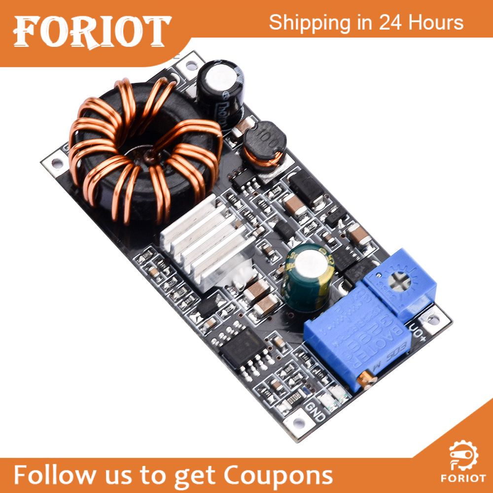 Foriot DC2.7-20V Low-voltage Boost Constant Voltage Constant Current Synchronous Rectifier Power Module with Short Circuit Protection