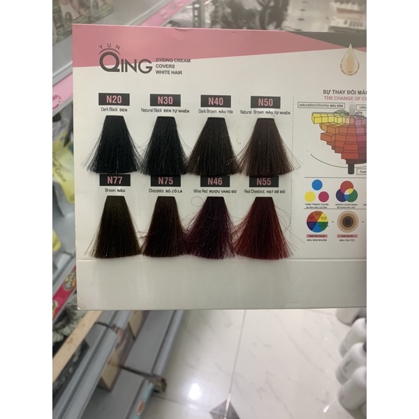MÀU NHUỘM PHỦ BẠC QING