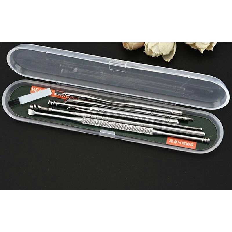 Bộ Dụng Cụ Lấy Ráy Tai Inox 6 Món