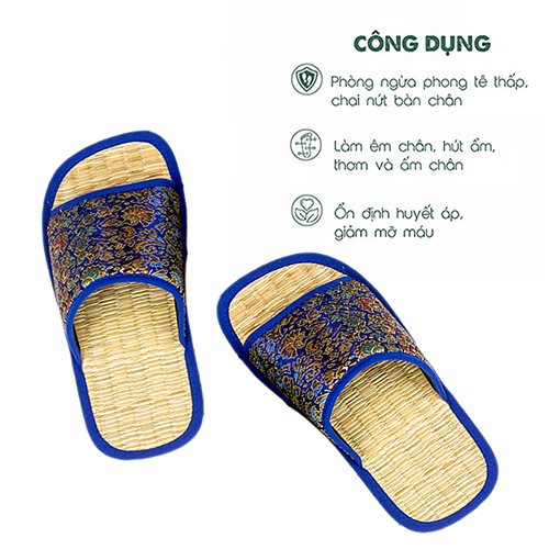 Dép cói đi trong nhà/văn phòng Hương Quế