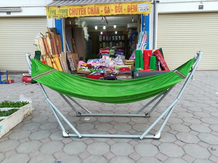 TRỌN Bộ khung võng xếp duy phương ống phi 32 ( bao gồm: Khung+ võng lưới)