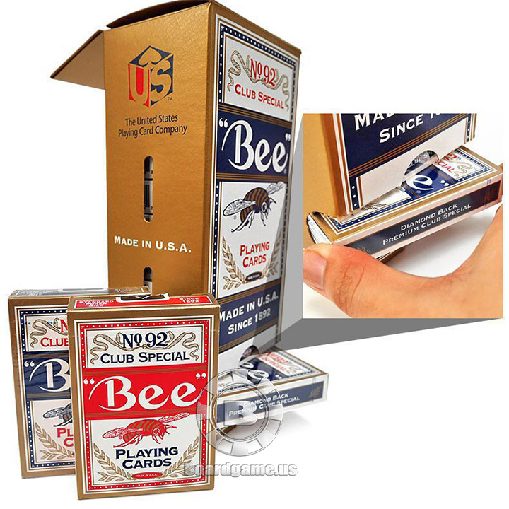 Bộ bài tây Bee Casino Premium Playing Cards [ Hàng Mỹ ]