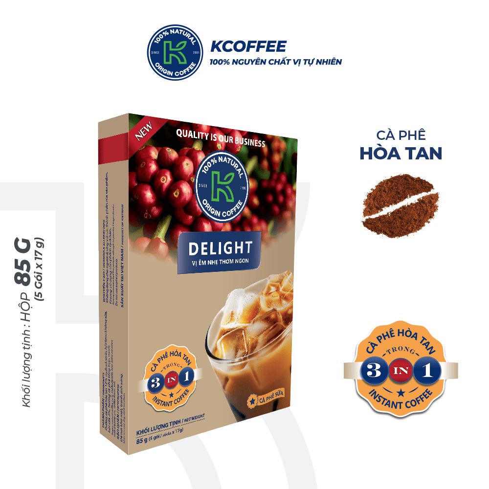 CÀ PHÊ KCOFFEE-KDELIGHT 3 IN 1