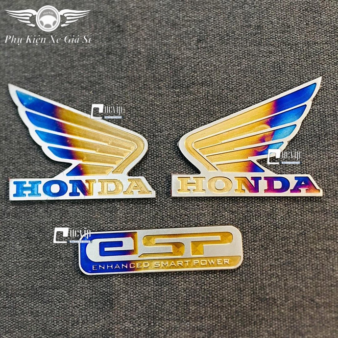 [HCM]Combo 2 Tem Dán Titan Cánh Chim Lớn Và Tem Dán Pô E ESP MS3372