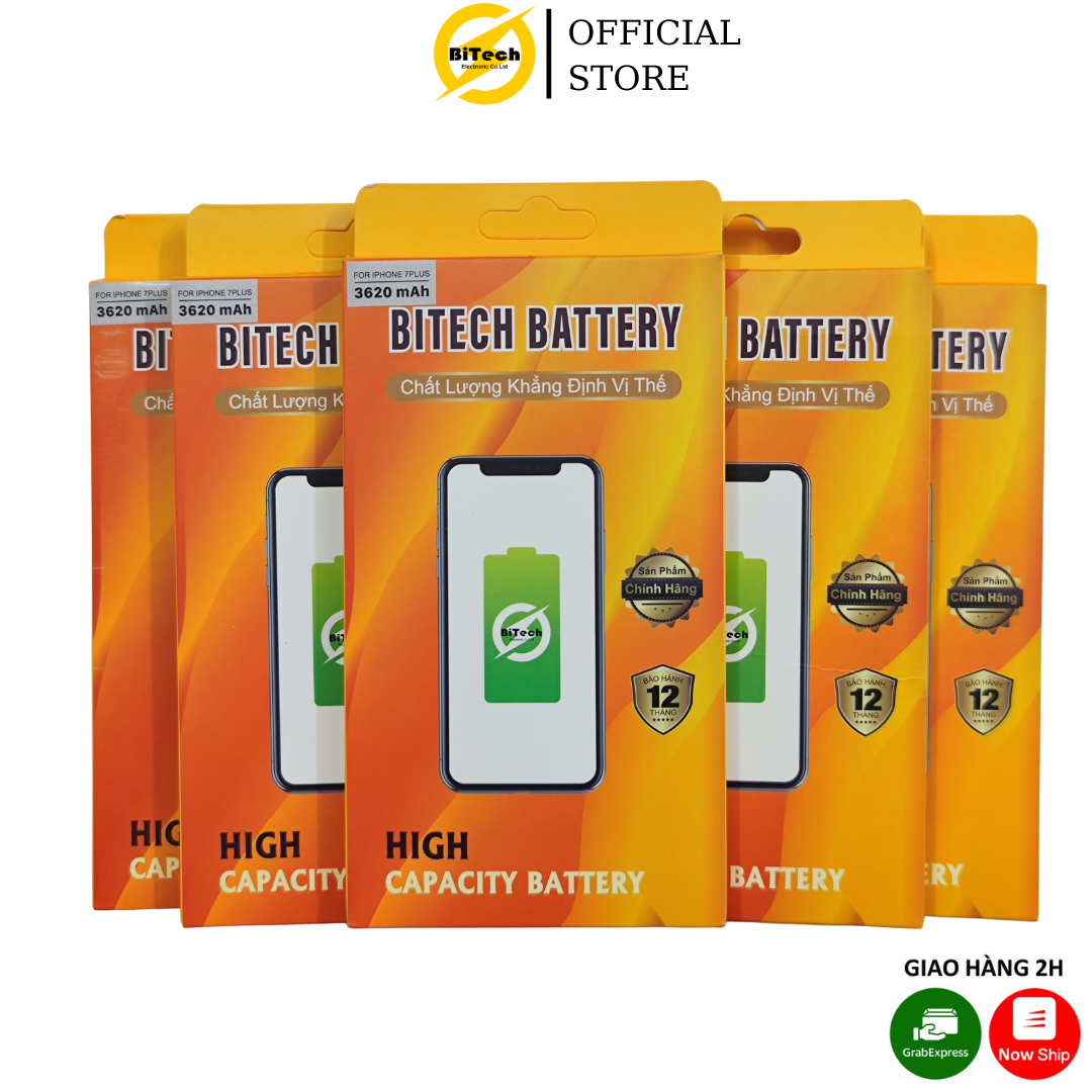 Pin điện thoại dung lượng cao BITECH BT-7PLUS ( dung lượng 3620 mAh )(Tặng bộ vít mở + Seal dán pin)